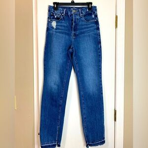Good American Good Boy Boyfriend Distressed Jeans 27/4